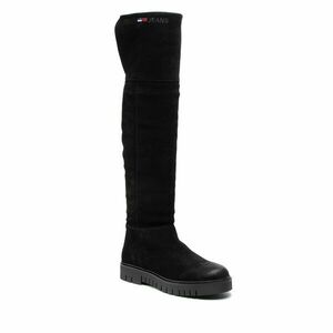 Combcsizma Tommy Jeans Warmlined Longboot EN0EN01573 Fekete kép