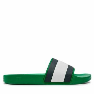 Papucs Tommy Jeans Rubber Th Flag Pool Slide FM0FM04263 Zöld kép