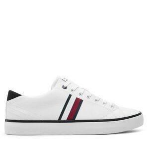 Teniszcipő Tommy Hilfiger Th Hi Vulc Low Stripes Mesh FM0FM04946 Fehér kép