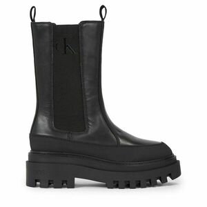 Bokacsizma Calvin Klein Jeans Flatform Chelsea Boot Lth Wn YW0YW01111 Fekete kép