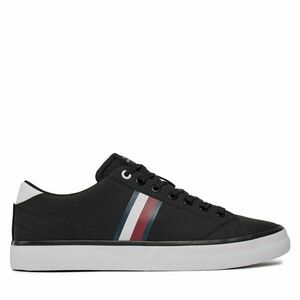 Sportcipők Tommy Hilfiger Th Hi Vulc Low Stripes Mesh FM0FM04946 Fekete kép