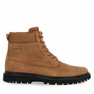 Bakancs Calvin Klein Jeans Eva Mid Laceup Boot Suede YM0YM00802 Barna kép