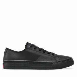 Teniszcipő Tommy Jeans Leather Vulc EM0EM01047 Fekete kép