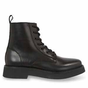 Bokacsizma Tommy Jeans Tjw Lace Up Flat Boot EN0EN02310 Fekete kép