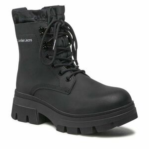 Bokacsizma Calvin Klein Jeans Chunky Combat Laceup Hiking YW0YW00739 Fekete kép