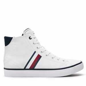 Sportcipők Tommy Hilfiger Th Hi Vulc Stripes Mesh FM0FM04948 Fehér kép