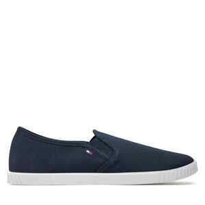 Teniszcipő Tommy Hilfiger Canvas Slip-On Sneaker FW0FW07806 Sötétkék kép