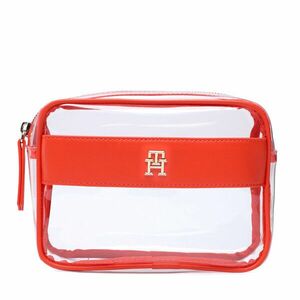 Smink táska Tommy Hilfiger Th Travel Clear Case AW0AW14814 Átlátszó kép