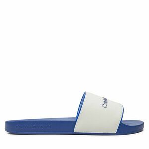 Papucs Calvin Klein Jeans Slide Institutional YM0YM01019 Fehér kép