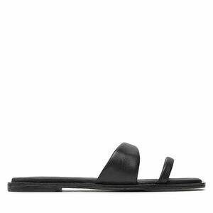 Papucs Calvin Klein Flat Slide Lth HW0HW02071 Fekete kép