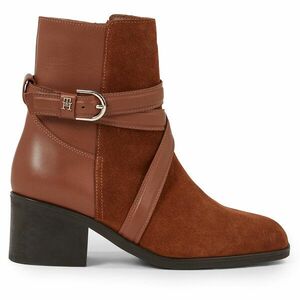 Bokacsizma Tommy Hilfiger Elevated Essential Midheel Boot FW0FW07515 Barna kép