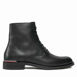 Csizma Tommy Hilfiger Core Rwb Hilfiger Lth Lce Boot FM0FM05030 Fekete kép