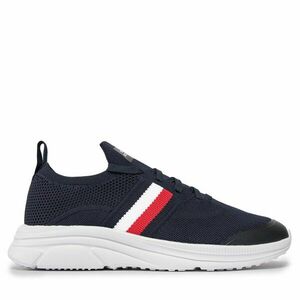 Sportcipők Tommy Hilfiger Modern Runner Knit Stripes Ess FM0FM04798 Sötétkék kép