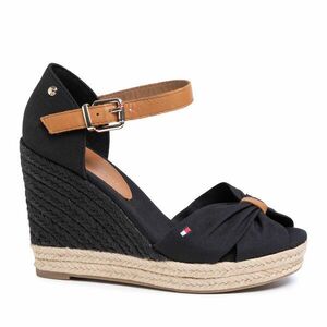 Espadrilles Tommy Hilfiger Basic Opened Toe High Wedge FW0FW04784 Fekete kép