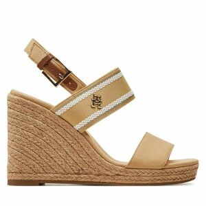 Espadrilles Tommy Hilfiger Webbing High Wedge Sandal FW0FW08045 Bézs kép