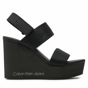 Szandál Calvin Klein Jeans Wedge Sandal Webbing In Mtl YW0YW01479 Fekete kép