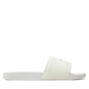 Papucs Calvin Klein Jeans Slide Institutional Metallic YM0YM01018 Fehér kép