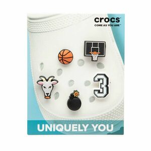 Cipő dekoráció Crocs Jibbitz Basketball Star 5 pack 10009750 Fekete kép