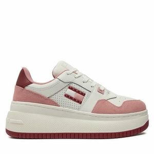 Sportcipők Tommy Jeans Retro Basket Flatform Mix EN0EN02654 Rózsaszín kép