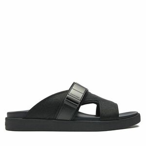 Papucs Calvin Klein 3 Strap Iconic Plaque Jacq Mono HM0HM01451 Fekete kép