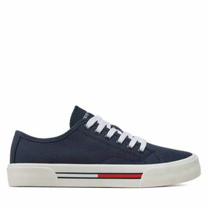 Teniszcipő Tommy Jeans Low Cut Wmns Canvas EN0EN02085 Sötétkék kép