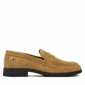 Lords Tommy Hilfiger Flag Suede Classic Loafer FW0FW08221 Khaki kép