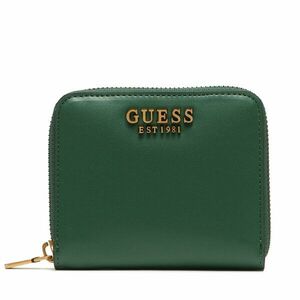 Kis női pénztárca Guess Laurel Slg Small Zip Around SWVB85 00370 Zöld kép