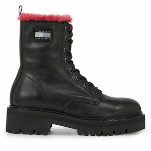 Bokacsizma Tommy Jeans Tjw W Urban Boot Smooth Ltr Wl EN0EN02402 Fekete kép