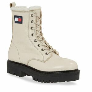 Bokacsizma Tommy Jeans Tjw Urban Boot Tumbled Ltr Wl EN0EN02317 Bézs kép