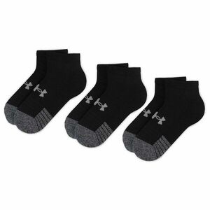 3 pár unisex bokazokni Under Armour Heatgear Lo Cut Sock 1346753-001 Fekete kép