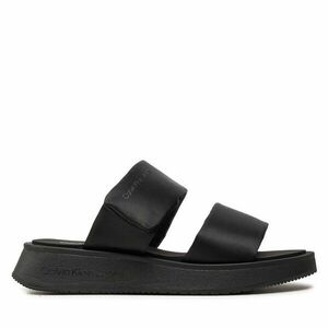 Papucs Calvin Klein Jeans Slide Double Strap Sandal Dc YW0YW01355 Fekete kép