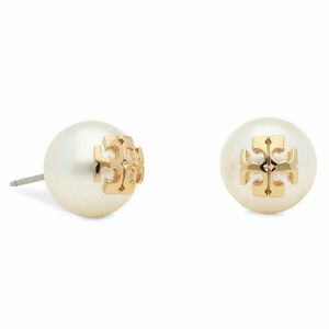 Fülbevaló Tory Burch Crystal Pearl Stud Earring 11165514 Fehér kép