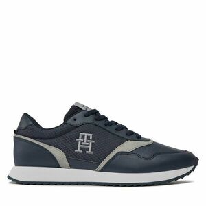 Sportcipők Tommy Hilfiger Runner Evo Mix Lth Mix FM0FM04887 Kék kép