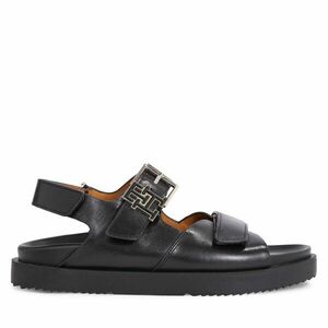 Szandál Tommy Hilfiger Th Hardware Lthr Sporty Sandal FW0FW07736 Fekete kép