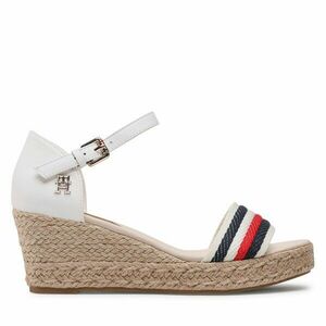 Espadrilles Tommy Hilfiger Mid Wedge Corporate FW0FW07078 Ekru kép