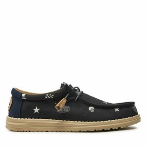 Félcipő Hey Dude Wally Stars N Skulls Print 41284-001 Fekete kép