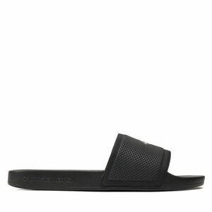 Papucs Calvin Klein Jeans Slide Institutional Metallic YM0YM01018 Fekete kép