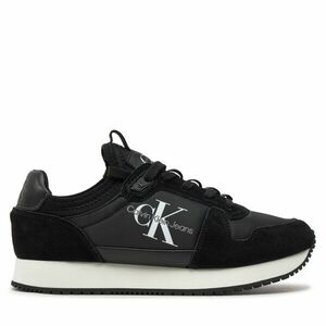 Sportcipők Calvin Klein Jeans Runner Sock Laceup Ny-Lth W YW0YW00840 Fekete kép