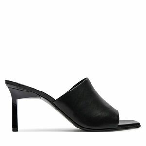 Papucs Calvin Klein Heel Mule 70 Lth HW0HW01948 Fekete kép