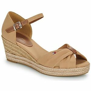 Gyékény talpú cipők Tommy Hilfiger BASIC OPEN TOE MID WEDGE kép