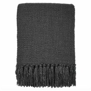 Plédek Malagoon Anthracite grey solid throw (NEW) kép