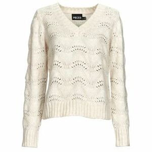 Pulóverek Pieces PCBIBBI LS V-NECK KNIT kép