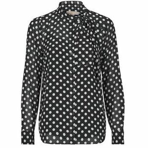 Blúzok MICHAEL Michael Kors PARISIAN DOT BOW BLOUSE kép