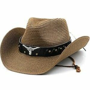 Férfi Szalmakalap Cowboy kalap Fedora Trilby kalap Fekete Fehér Szalmakötél Régies stílus Divat 18. század Texas állam Napi Témakör Egyszínű / Sima szín Fényvédő Szerepjáték Lightinthebox kép