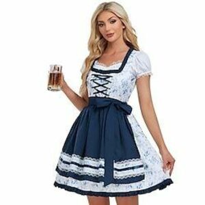 Farsang Októberi fesztivál Jelmez Ruhák Blúz / Ing Dirndl Októberi fesztivál Német München Meadows Női Hagyományos stílusú ruha Ing Ruha Lightinthebox kép