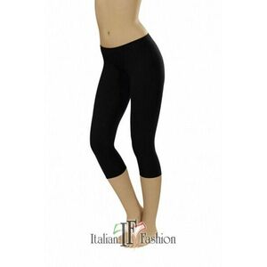 Női leggingsz Leggins short plus black kép