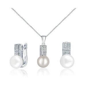 JwL Luxury Pearls JwL Luxury Pearls Kedvezményes gyöngy ékszer szett JL0644 és JL0645 (nyaklánc, fülbevaló) kép