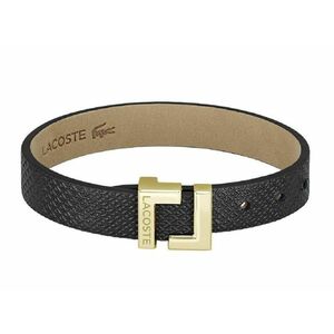 Lacoste Lacoste Elegáns fekete bőr karkötő Lura 2040166 kép