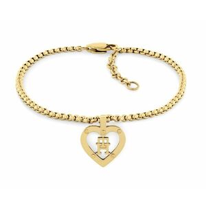 Tommy Hilfiger Tommy Hilfiger Stílusos aranyozott karkötő Monogram Heart 2780921 kép