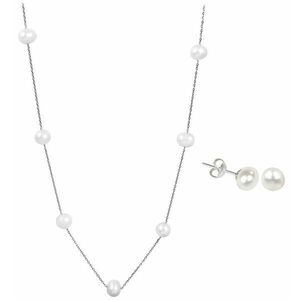 JwL Luxury Pearls JwL Luxury Pearls Kedvezményes gyöngy ékszer szett JL0026 és JL0355 (nyaklánc, fülbevaló) kép